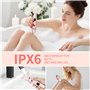 Cozary Rasoir Electrique Femme, 3 en 1 Tondeuse Femme Intime, Rasoir Femme Electrique avec Station de USB Rechargeable,Écran LCD
