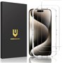 UNBREAKcable Verre Trempé pour iPhone 15 Pro [Pack de 2]