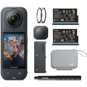 Insta360 X5 Bundle Edition - Caméra de sport 360° - 8K - WiFi et Bluetooth - FlowState - Etanche - 185mn d'autonomie