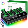Chargeur avec 4 batteries rechargeables de 6200 mWh pour manette Xbox One/Series X|S