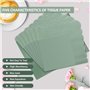 PYAILI Anniversaire Vaisselle de fete 96 Pièces Vert Party Assiettes en Papier Set Assiettes de Fête Papier Tasses Serviettesr, 