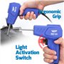 WEP 960-VII Kit Soudure Plastique avec Poignée Ergonomique et Lumières LED avec 350 Agrafes Chaudes et Pinces pour Soudure de Pa