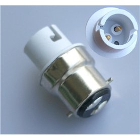 2pcs B22 vers B15/BA15D/B15d se halogène ou LED Ampoule Lampe Adaptateur femelle neuf