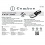 Lot de 10 cosses tubulaires Cembre A2-M6 10 mm² M6 I Cosse de câble en cuivre non isolée | Jeu de cosses à anneau | Borne de con