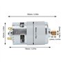 Akozon Moteur de Module de Frein à Main 17 Dents 34436850289 Remplacement pour Classe S W221 06-13