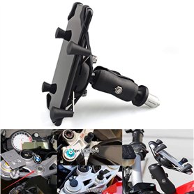 Support de téléphone de Moto Portable GPS pour Support de pour Smartphone 4 '' - 7 '' Convient à Toutes Les Motos avec Trous pou