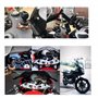 Support de téléphone de Moto Portable GPS pour Support de pour Smartphone 4 '' - 7 '' Convient à Toutes Les Motos avec Trous pou