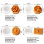 JS MOLD Lot de 4 moules en silicone en forme de nid d'abeille - Moule à bougie 3D - Moule en silicone pour la fabrication de bou