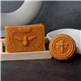 JS MOLD Lot de 4 moules en silicone en forme de nid d'abeille - Moule à bougie 3D - Moule en silicone pour la fabrication de bou