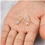 Boucles d'oreilles en forme de gouttes avec pochette