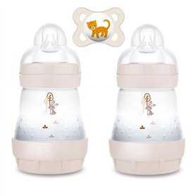 MAM Starter Set Uni//Biberon anti-coliques 160 ml//avec tétine Taille 1 à partir de la naissance//avec tétine MAM Original Skin