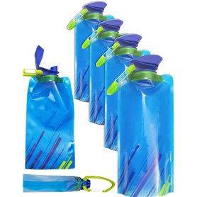 Outdoor saxx® – Lot de 4 gourdes pliables mousqueton