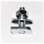 Lot de 10 vis à tête marteau M8 x 50 mm pour profilés C 27 x 18