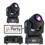 PARTY LIGHT - 2 Lyres DMX GOBOS puissantes et rapdes multi-couleurs PA DJ SONO Disco-mobile Bar Club