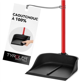 Tyroler | Balayette Magique | Caoutchouc Naturel à 100% | Manche en Aluminium Anti-Rouille de 105 cm | Conception Debout | Compa