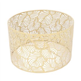 Oumefar Abat-jour Lumière Abat-jour Moderne Style Simple Décoration de la Maison pour Ampoules E14 E27 (Doré)
