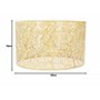 Oumefar Abat-jour Lumière Abat-jour Moderne Style Simple Décoration de la Maison pour Ampoules E14 E27 (Doré)
