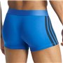 adidas Herren Unterwäsche Boxershorts 2er Pack-Low Rise Trunk (2pk) -Active Flex Cotton 3 Stripes Caleçon Boxeur, Assorted_4am00