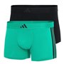 adidas Herren Unterwäsche Boxershorts 2er Pack-Low Rise Trunk (2pk) -Active Flex Cotton 3 Stripes Caleçon Boxeur