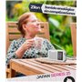 Zilon Radio à Piles et 220 V Portable Transistor Rétro Vintage FM/AM Analogique Kit d’Urgence avec Prise Casque Facile à Utilise