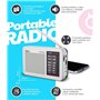 Zilon Radio à Piles et 220 V Portable Transistor Rétro Vintage FM/AM Analogique Kit d’Urgence avec Prise Casque Facile à Utilise
