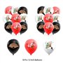 Décorations d'anniversaire pliantes pour fans - Bannières, décorations de gâteau, décorations de cupcakes, ballons pour fête chi