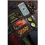 AEG AVFB1 Lot de 2 récipients de mise sous vide (1,6 et 1,0 litres, conservation des aliments et des nutriments, fonction date, 
