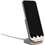 Chargeur sans fil 20W Qi Stand + Chargeur Blanc et Argent Doro