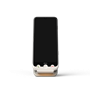 Chargeur sans fil 20W Qi Stand + Chargeur Blanc et Argent Doro
