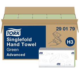 Tork Essuie-mains pliés en V verts H3