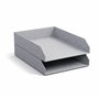 BIGSO Hakan Lot de 2 corbeilles à courrier pour Le Bureau - Compartiments de Rangement empilables pour Lettres, Documents, etc. 