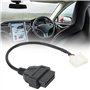 Bediffer Adaptateur OBD2, 20 Broches OBD2 Câble de Détecteur de Remplacement de Câble de Connecteur de Transfert de Diagnostic p