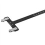 Janzoom Règle de tir en Acier Inoxydable, règle d'arc Pratique et Durable pour Arc à poulies Classique(Le Noir)