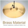 Cymbale Splash 10", Laiton Finition Traditionnelle pour Batterie Cymbales Classics Accessoire D'instrument de Musique Personnali