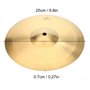 Cymbale Splash 10", Laiton Finition Traditionnelle pour Batterie Cymbales Classics Accessoire D'instrument de Musique Personnali