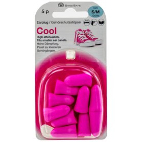 Swedsafe Cool Bouchons d'oreilles Femmes 33dB - Festival Concert - Protection Auditive - Rose