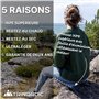 Trinordic Tapis d'Assise Pliable en Mousse IXPE Ultralégère pour Randonnée – Restez au Chaud et au Sec – Imperméable et Isolant 
