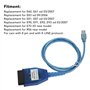 Tbest Câble D'outil de Diagnostic de Voiture, Câble K D CAN OBD2 FT232RL Puce avec Commutateur D'interface USB de Remplacement p