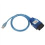 Tbest Câble D'outil de Diagnostic de Voiture, Câble K D CAN OBD2 FT232RL Puce avec Commutateur D'interface USB de Remplacement p