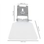 Leopacat Bouclier pour Meuleuse D'établi, Protection Oculaire Visière Machine Fixation En Acier Inoxydable Kit De Remplacement A