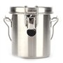 Seau de Lavage de pinceaux, rondelle Anti-Fuite en Acier, Seau hermétique de Nettoyage d'artiste avec écran filtrant Amovible, r