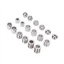Perles de cheveux Viking, accessoires de perles de barbe, bijoux Dreadlock en acier inoxydable, haute dureté, taille parfaite, c