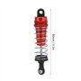 Amortisseur de Jambes de Choc, Pièces de Rechange RC D'amortisseur de Jambes de Force en Métal pour Modèle 1/14 144001 RC(Rouge)