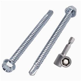 Marcopol Lot de 20 vis en acier zingué DIN 7504K 5