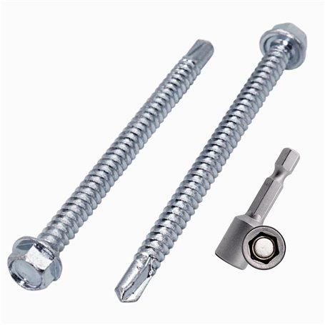 Marcopol Lot de 20 vis en acier zingué DIN 7504K 5