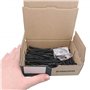 Lot de 100 vis à bois en acier carbone phosphate noir 4,2 x 70 mm Vis à bois pour cloison sèche, fixations pour panneaux d'agglo