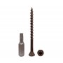 Lot de 50 vis à bois finition anti-corrosion marron 4