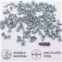 2 x 13 mm Vis à bois cruciformes à tête bombée modifiée auto-taraudeuse (100
