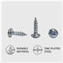 0x15 mm Vis à bois universelles à tête bombée Vis P