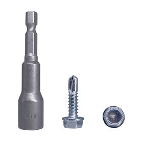 Lot de 50 vis DIN 7504 K en acier zingué 6